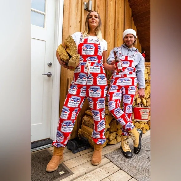Shinesty Pants Jumpsuits Shinesty X Budweiser Pajama Overalls Sz Small Unisex Rare Poshmark